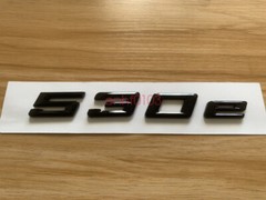 Gloss Black 3D ABS Letters Trunk 530e Emblem Rear Badge for BMW 2017-2022 530e