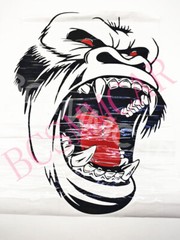 Stickers Horror Ape Totem Graphics For Car Body Hood Side Fender Vinyl Decal