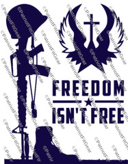 Freedom isn’t free,9″x12″,Flag,Veterans,Military,Support Our Troops,Vinyl Decal