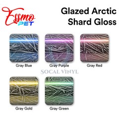 PET Glazed Arctic Shard Vinyl Wrap For Chevy Bowtie Emblem Overlay Sheet Decal