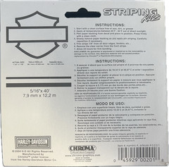 Harley Davidson Striping Kitz 5/16″ x 40′ Black Pinstriping & 2 Decals #201