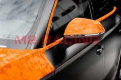 Camouflage Shadow Orange Camo Pattern Car Vinyl Wrap Decal Sticker Sheet Film