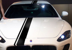 Car Sticker Racing Rally Stripe 6” for Ghibli Vinyl Hood Roof Rear Decal ZC1347