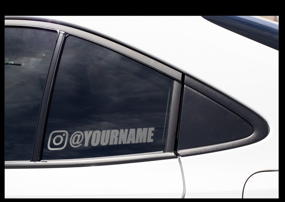 Instagram Username Decals Social Media Decal Snapchat Twitch Youtube Facebook