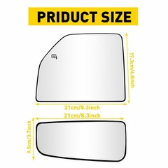 4/8X Towing Mirror Glass Heated Passenger Right Left For Ford F150 Pickup Truck