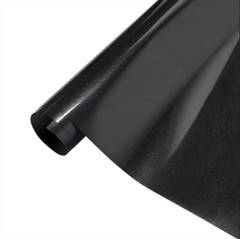 50FT x 5FT Glossy Metallic Pearl Vinyl Entire Car Wrap Film Sticker Decal Black