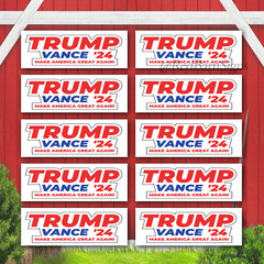 TRUMP VANCE 2024 Bumper Stickers Vinyl – Water- resistant