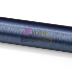 Premium Navy Blue Brushed Aluminum Steel Vinyl Wrap Sticker Decal Air Release