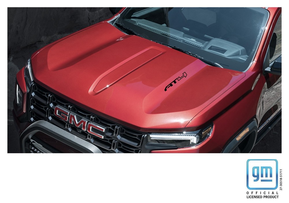 2023 2024 2025 GMC Canyon AT4 Matte Black Hood Decals Set 2 GM Licensed Product