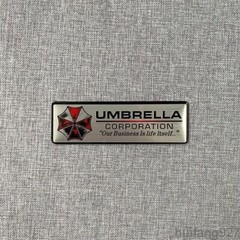 Car Rear Trunk Body Badge Emblem Decal Resident Evil Protective Umbrella Sticker