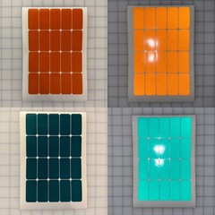 20 Reflective 1″ x 2″ ELG Rectangles (10 Different Colors) Bike Safety Stickers
