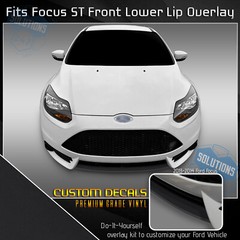 For 2013-2014 Ford Focus ST Front Lower Lip Trim Decal Overlay Precut Wrap Matte