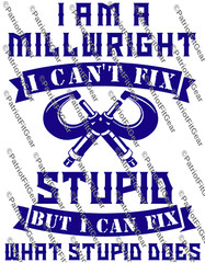 Millwright,I’m a Millwright,I cant fix STUPID,but I Can Fix,Calipers,Vinyl Decal
