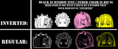 Re Zero Rem Subaru Car Decal Sticker Logo Anime HD Car Truck Girl Waifu Die Cut