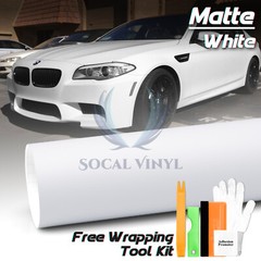 Premium Matte Flat White Vinyl Wrap Sticker Decal Film Bubble Free Air Release