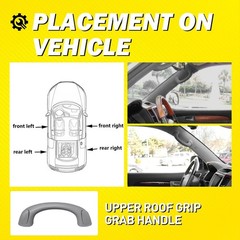 Front Upper Roof Grip Grab Handle OE 74603-44020-B6 Fit 03-09 4Runner GX470 2-6X