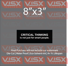 Critical thinking is not just for smart people Bumper Sticker funny decal