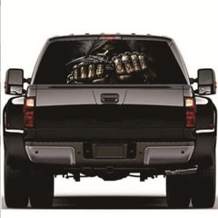 Car Vinyl Sticker Grim Reaper Skull Style Graphics Decal Trim For Rear Window