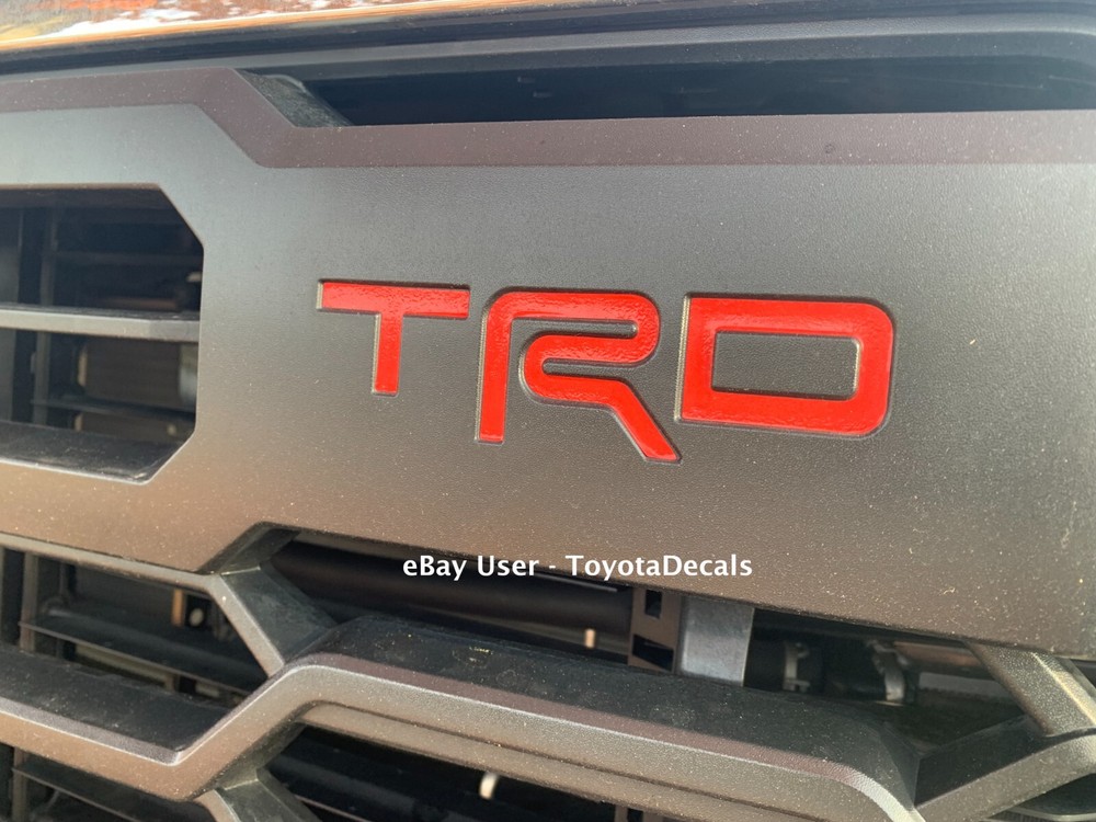 Fits – Toyota Tundra TRD front grill Indent Decal 2022 2023 2024