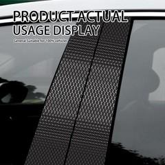 Universal Fit Carbon Fiber Vehicle B-Pillar Decals – Scratch Cover & Style