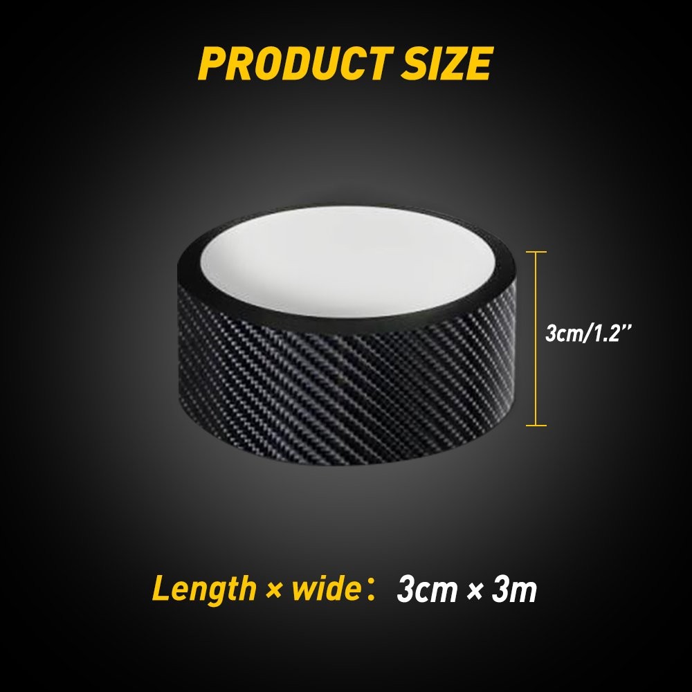 Carbon Fiber Sticker Protector Sill Scuff Cover Anti-Scratch Strip Car Door Body