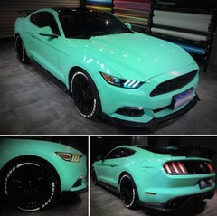 50FT x 5FT High Glossy Vinyl Gloss Film Sticker For Car Wrap Vinyl Mint Green
