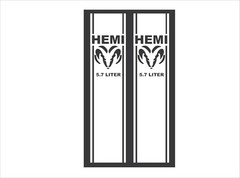 Pair of Pickup Bed Decals/Sticker For Back Quarter Panel Choose Color