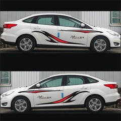 Stripes Graphics Stickers Racing Decal DIY Decor Waterproof For Car Side Body