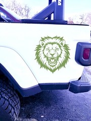 LION ROAR VINYL DECAL FOR Truck SUV Bumper Wall Laptop Home Decor small
