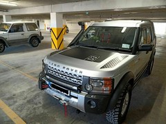 Hood Decal Kit + Side Panels for Land Rover LR3, LR4, Anti-glare Vinyl Graphic