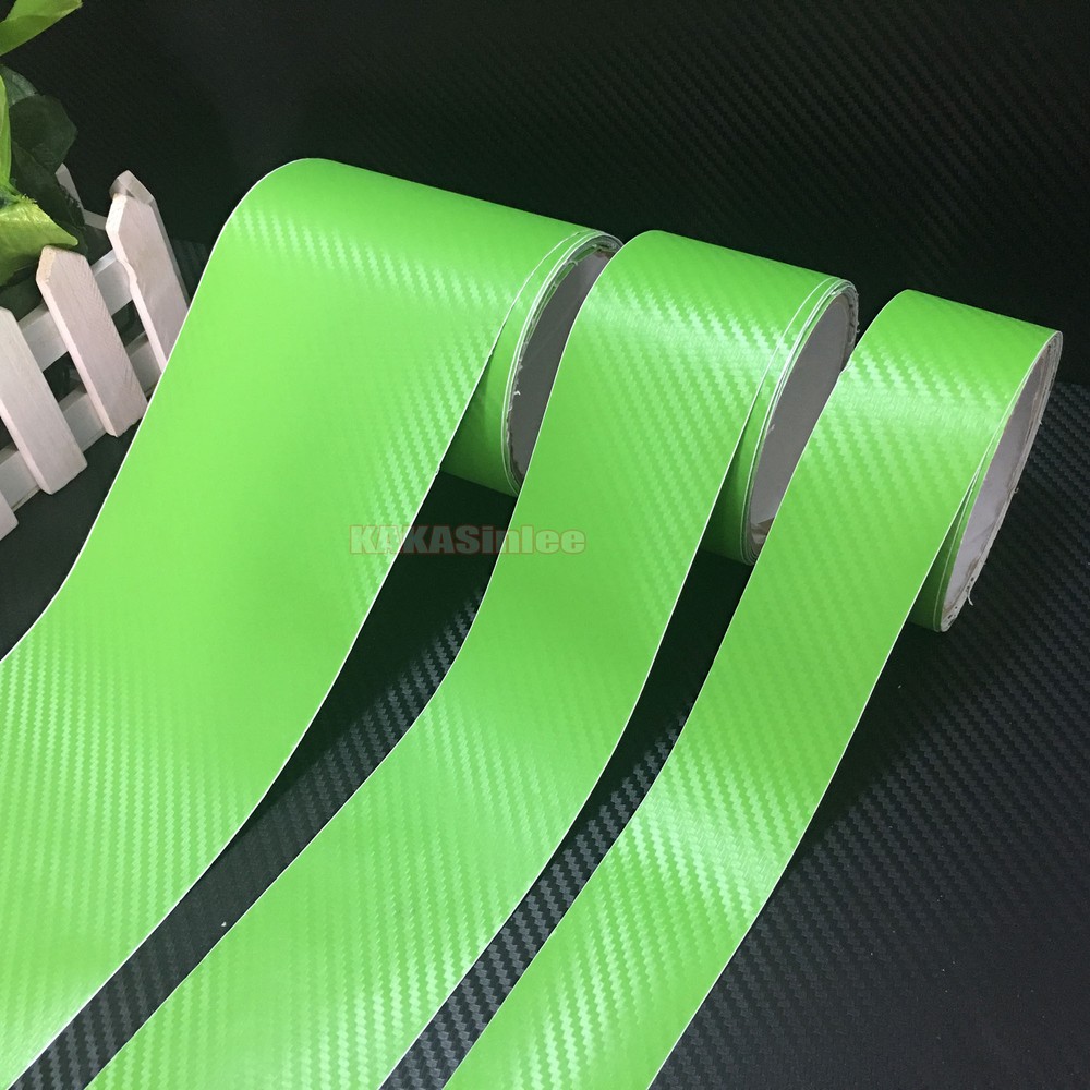 Useful Strps Green 3D Texture Carbon Fiber Vinyl Tape Wrap Film PVC Sticker – CF