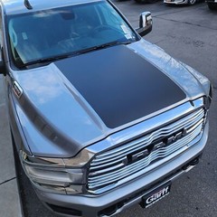 Fits 19-2024 2500/3500 Ram Laramie Vinyl Srickers Decals Hood Plain Graphics