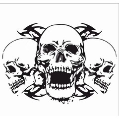 Sticker Vinyl Skull Styling Decal Body Hood Decoration Accessories For Car Hood