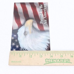 Proud To Be An American Patriotic US Flag And Eagle 6×4 Car Truck Fridge Magnet