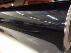 Premium High Gloss Piano Black 12″ x 60″ Vinyl Auto Car Wrap Sticker Decal Roll