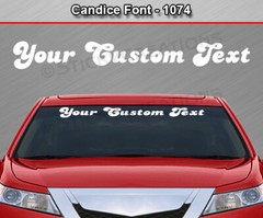 #1074 Custom Text Letters Personalized Decal Sticker Vinyl Windshield Window Car
