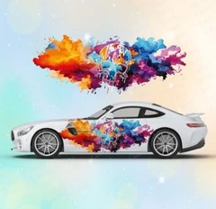 Skeleton Car Decal; Skull Car Decal; Cool Car Decals Both Sides; Car Livery