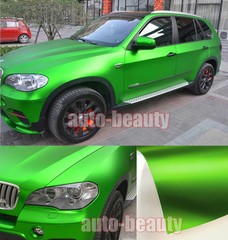 Entire Car Wrap Metallic Matte Chrome Green Satin Vinyl Sticker 50FT x 5FT ACAC