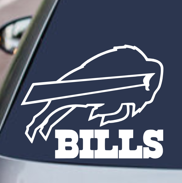 BUFFALO BILLS VINYL DECAL STICKER CAR REAR WINDOW BUMPER NFL FOOTBALL TEAM LOGO