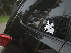 Muffin Window Decal car Vinyl Sticker, Decal for Laptop, car Waterproof (White)