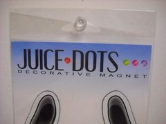 AGI Juice Dots Western Horseshoe Grey and White Car Magnet Indoor Outdoor