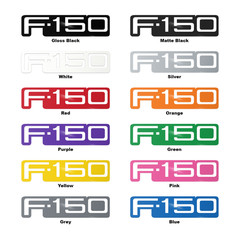 Ford F 150 Logo Vinyl Decal | Premium Waterproof Car Window Truck Sticker