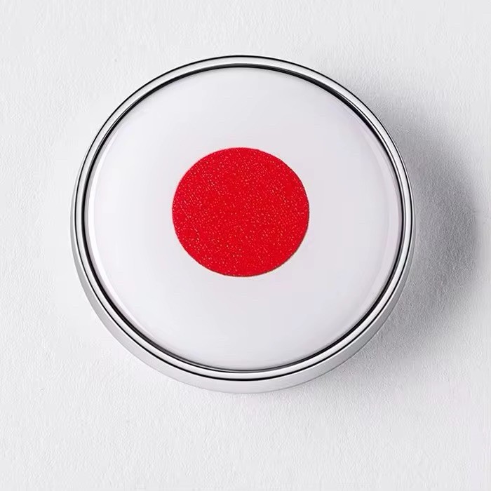 Japanese Flag Circular Metal Emblem Badge Japan JP Sticker Free Shipping!