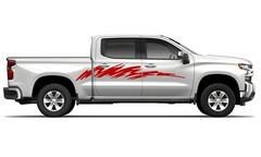 Side door paint graphics stickers decal compatible with Chevrolet Silverado