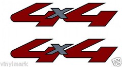 2008-2010 Vinylmark 4×4 Decals Fits Super F Duty Truck 250 350 Sticker – Silver