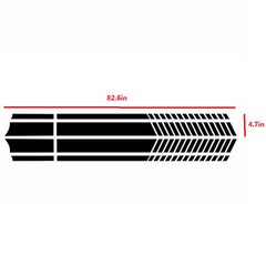 Universal Car Truck Side Skirt Door Racing Graphic Vinyl Sticker Decal Stripes
