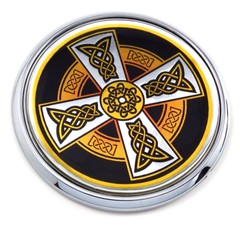 Celtic Flag 2.75″ Car Chrome Round Emblem Decal 3D Sticker badge DC1