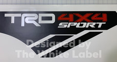 X2 TRD 4×4 Sport vinyl decals 2016-2021 Toyota Tacoma Bedside