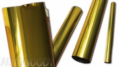 12″ x 60″ Gold Chrome Mirror Vinyl Film Wrap Sticker Decal Stretchable