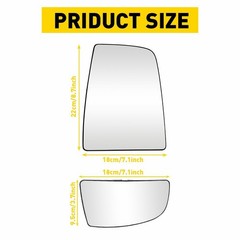 2/4X FO1325148 Mirror Glass Lower Convex Passenger Side fit Ford Transit FO13251